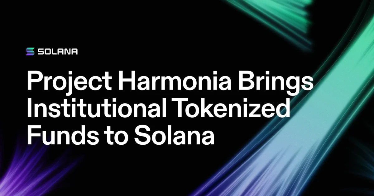 Harmonia is not putting €1.9 trillion on Solana — it is trying to connect Solana to the system that distributes it